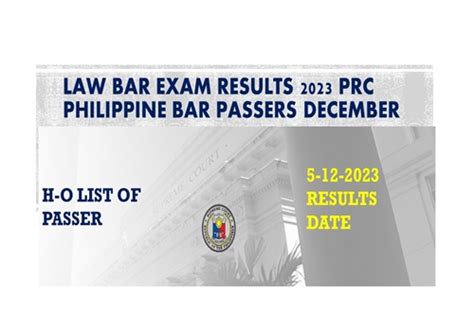prc bar exam result 2023|Bar Exam Results 2023: R.